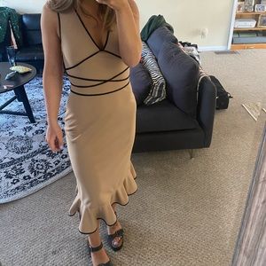 Express Nude Dress SIZE 1/2